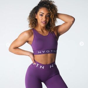 NVGTN NWT Amethyst seamless trilogy sports bra size M